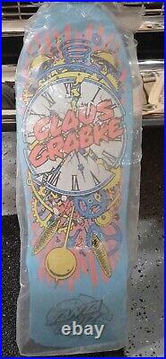 New Santa Cruz Claus Grabke Exploding Clock Reissue Skateboard Deck Natas