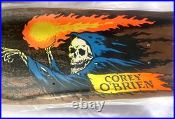 New Santa Cruz Corey O'brien Reaper Skateboard Deck 2024 Reissue Brown Stained