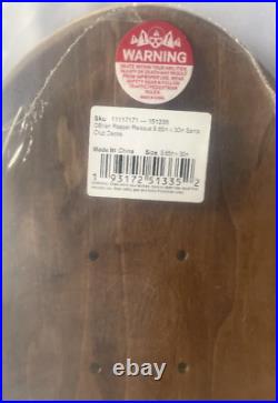 New Santa Cruz Corey O'brien Reaper Skateboard Deck 2024 Reissue Brown Stained