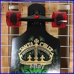 New Santa Cruz Lion God Tie-Dye Drop Thru Cruzer Complete Skateboard 40in x 10in