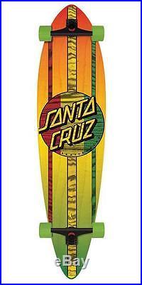 New Santa Cruz Mahaka Rasta Pintail Cruzer Complete Skateboard 39in x 9.58in