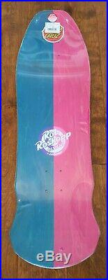 New Santa Cruz Roskopp Face Skateboard Deck Rare Split Face Reissue Vert Powell