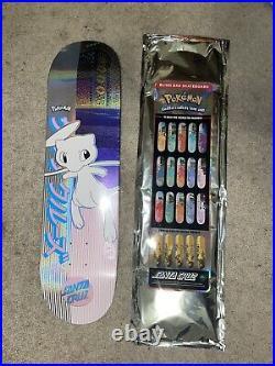 New Santa Cruz Skateboard X POKEMON Mew Legendary 151 Deck LIMITED EDITION 8.0