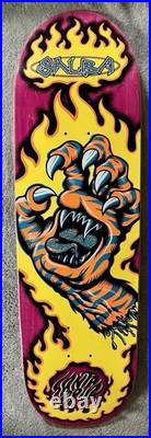 New Santa Cruz Steve Salba Tiger Hand Skateboard Deck Screaming Hand
