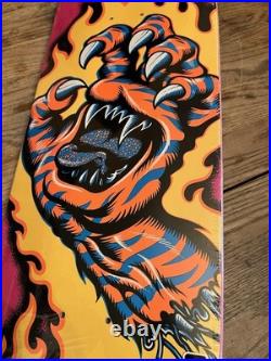 New Santa Cruz Steve Salba Tiger Hand Skateboard Deck Screaming Hand
