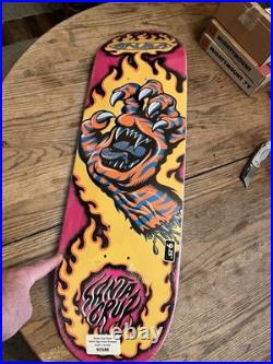 New Santa Cruz Steve Salba Tiger Hand Skateboard Deck Screaming Hand