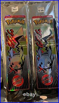 New Sealed Santa Cruz Pokémon Blind Bag 8 Skateboard Deck Pokemon Unopened