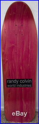 Nos 1992 World Industries Randy Colvin Censorship Skateboard Deck. Santa Cruz