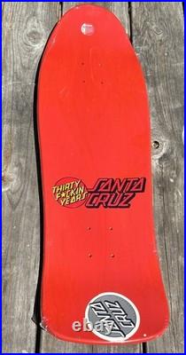 Nos 30 Years Screened Rare SANTA CRUZ JEFF KENDALL ATOMIC MAN SKATEBOARD DECK
