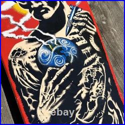 Nos 30 Years Screened Rare SANTA CRUZ JEFF KENDALL ATOMIC MAN SKATEBOARD DECK