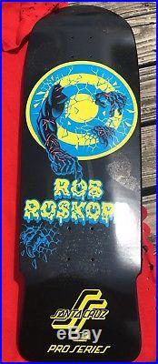 Nos Rare Santa Cruz Rob Roskopp Skateboard Deck Old School Reissue #4