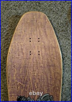 Nos Santa Cruz Soren Aaby Coat Of Arms Skateboard Deck New 1989 Natural/purple