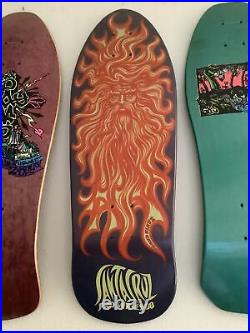 Nos vintage 80s santa cruz jason jesse sun god skateboard