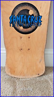 OG 1989 Santa Cruz Rob Roskopp Eye Skateboard Deck Natty Vintage