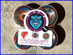OVERSIZE ART Santa Cruz BULLET 66 Wheels Speedwheels 66mm 95a Reissue SKATEBOARD