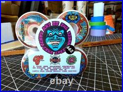 OVERSIZE ART Santa Cruz BULLET 66 Wheels Speedwheels 66mm 95a Reissue SKATEBOARD