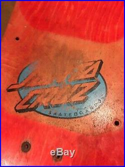 Old School Skateboard Deck Classic Rob Roskopp Santa Cruz ORIGINAL Vintage 80s