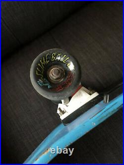 Original Powell Peralta Tony Hawk Blue Skateboard Santa Cruz Slimeballs Tracker