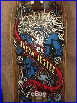 Original Vintage 1980s Santa Cruz Jason Jessee Neptune with RIP Demon Wheels