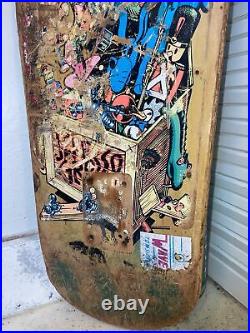 Original Vintage 1987 Santa Cruz Jeff Grosso Toy Box Skateboard Deck Not ReIssue