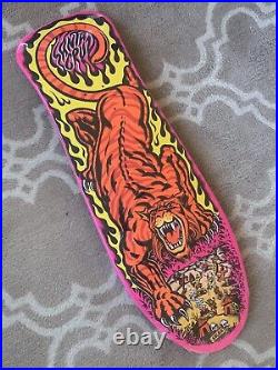 PINK Santa Cruz Skateboard Salba Tiger Reissue Deck Phillips Natas Neptune