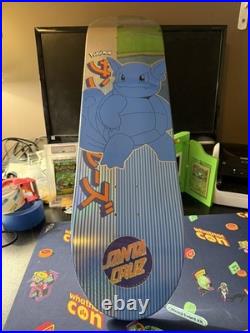 POKEMON x Santa Cruz LIMITED EDITION SKATEBOARD Wartortle 8.0 Brand New