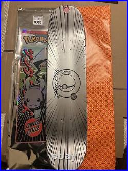 Pokemon Santa Cruz Blind Bag Skateboard Deck, Mewtwo. Open Box Sealed