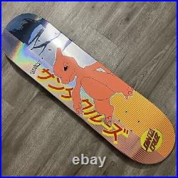 Pokemon Santa Cruz Charmeleon Skateboard Deck With Griptape (Skated)