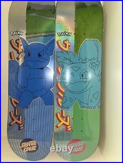 Pokemon x Santa Cruz Skateboard Ivysaur And Wartortle 2 Board Lot