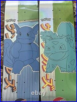 Pokemon x Santa Cruz Skateboard Ivysaur And Wartortle 2 Board Lot