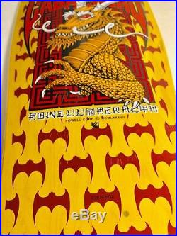 Powell Peralta Caballero Dragon Bats Skateboard Deck NEW! SMA Santa Cruz Yellow