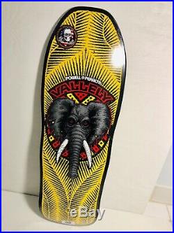 Powell Peralta Vallely Elephant Skateboard Deck! New! Rare! Santa Cruz YELLOW