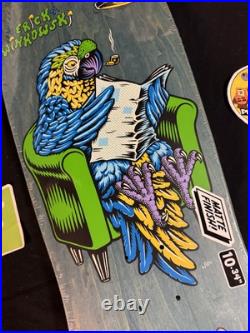 RARE Eric Winkowski Bird Cage Parrot Santa Cruz Shaped Skateboard Deck In Shrink