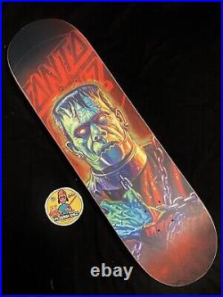 RARE Frankenstein Everslick Santa Cruz Super 7 Skateboard Deck FrankenGhost