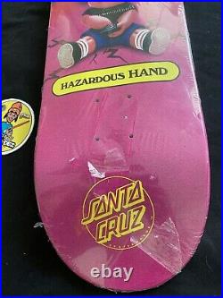 RARE GPK Garbage Pail Kids Santa Cruz Hazardous Hand Adam Bomb Skateboard Deck