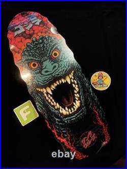 RARE Godzilla Destroyer Santa Cruz Shaped Cruiser Skateboard Deck 11 In Shrink