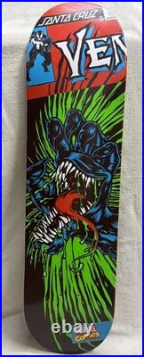 RARE OOP Santa Cruz x Marvel Venom Screaming Hand Skateboard Deck 2015