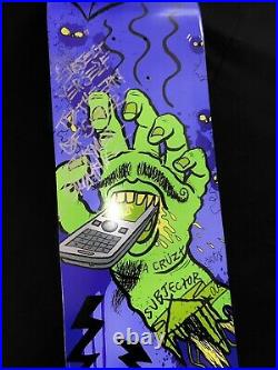 RARE SIGNED Emmanuel Guzman Santa Cruz Creature Screaming Hand Skateboard Deck