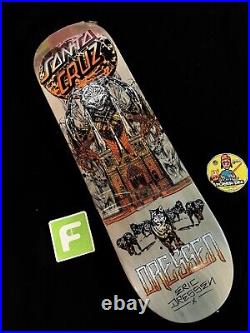 RARE SIGNED Eric Dressen Santa Cruz Funeral French Skateboard Deck AUTOGRAPHED