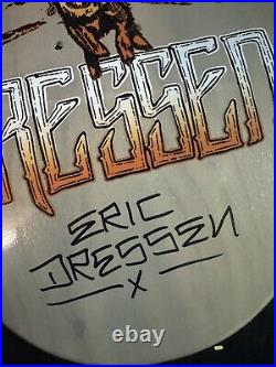 RARE SIGNED Eric Dressen Santa Cruz Funeral French Skateboard Deck AUTOGRAPHED