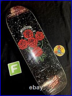 RARE SIGNED Eric Dressen Santa Cruz Shining Rose Skateboard Deck AUTOGRAPHED