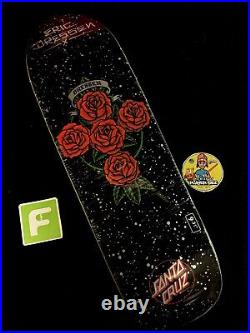 RARE SIGNED Eric Dressen Santa Cruz Shining Rose Skateboard Deck AUTOGRAPHED