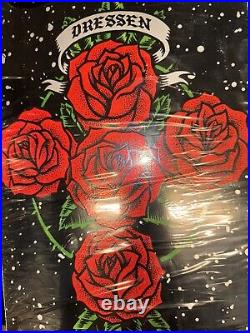 RARE SIGNED Eric Dressen Santa Cruz Shining Rose Skateboard Deck AUTOGRAPHED