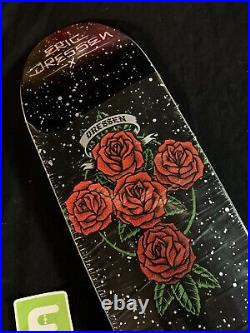 RARE SIGNED Eric Dressen Santa Cruz Shining Rose Skateboard Deck AUTOGRAPHED