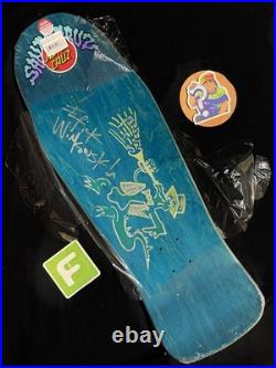 RARE SIGNED Eric Winkowski Crystal Cove Doodle Santa Cruz Skateboard Deck AUTO