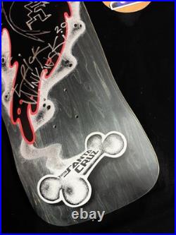 RARE SIGNED Eric Winkowski Red Ghost Doodle Santa Cruz Skateboard Deck AUTOGRAPH