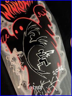 RARE SIGNED Eric Winkowski Red Ghost Doodle Santa Cruz Skateboard Deck AUTOGRAPH