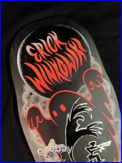RARE SIGNED Eric Winkowski Red Ghost Doodle Santa Cruz Skateboard Deck AUTOGRAPH