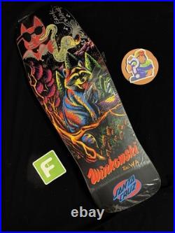 RARE SIGNED Eric Winkowski Trash Panda Doodle Santa Cruz Skateboard Deck AUTO