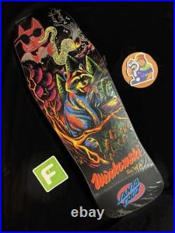 RARE SIGNED Eric Winkowski Trash Panda Doodle Santa Cruz Skateboard Deck AUTO